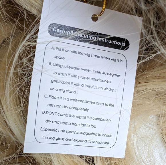 Women's 30" Wig Long  Blonde Cosplay Daily Party Waveyy Center Part Fited - Picture 15 of 16